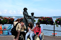 Cobh - Statue of fisrt Irish Immigrat from Cobh to US