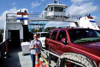 Sally on the St James River ferry