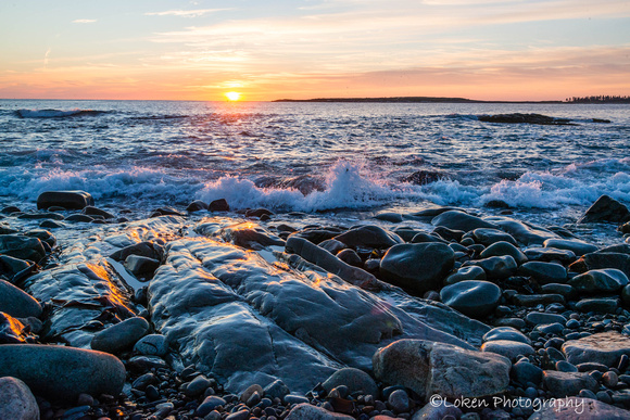 Sunrise, Blueberry Hill, Acadia Schoodic Peninsula