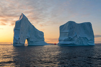 Icebergs and Red Sails