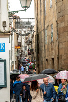 A rainy walk around Santiago de Compostela