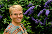 Sally with Butterfly bush