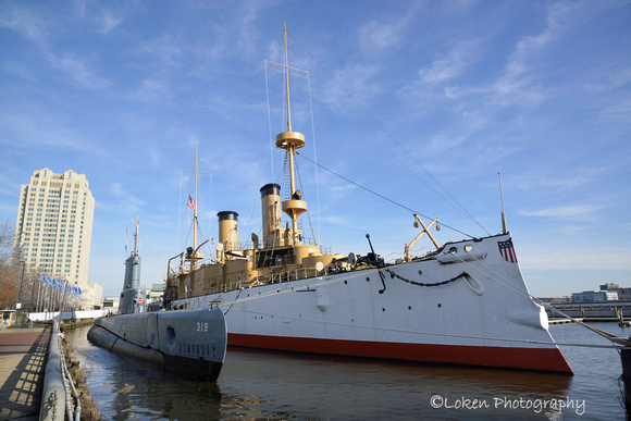 USS Becuna and USS Olympia